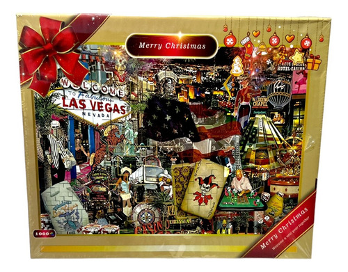 Puzzle Las Vegas Navidad 1000 Piezas Calidad Ideal Premium