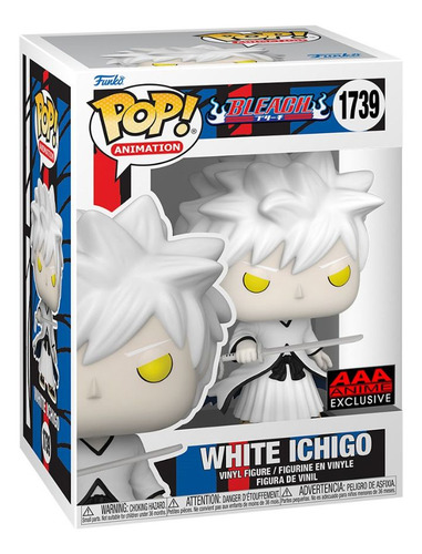 White Ichigo Kurosaki Exclusivo Aaa 1739 Funko Pop Bleach