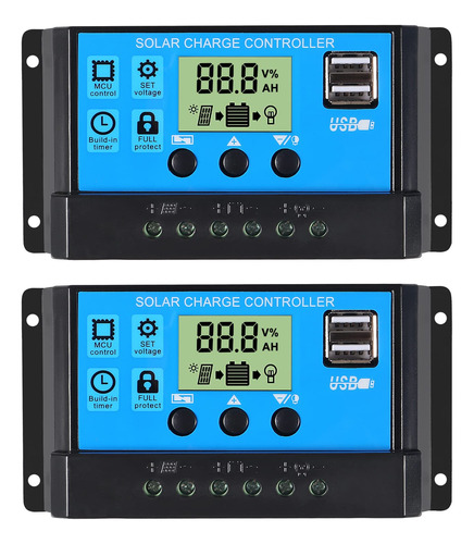 Aceirmc Controlador Carga Solar Panel Regulador Inteligente