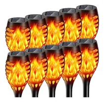 Comprar Luces Solares Exterior Llama Parpadeante 10 Antorchas