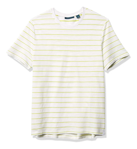 Perry Ellis Polera Con Cuello Redondo Y Rayas De Neón Para