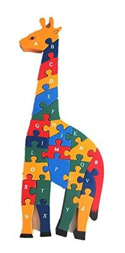 Elloapic Wooden Giraffe 3d Puzzle Juguetes Para Niños Ilumin