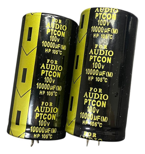 Capacitor Eletrolítico 100v 10000uf 2 Peças