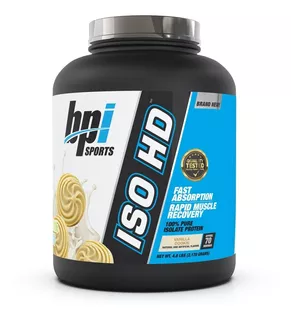 Proteina Bpi Iso Hd 5 Lbs (70 Porciones) Los Sabores Sabor Vainilla Cookie