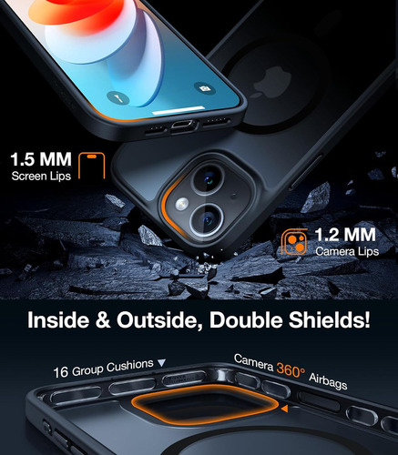 Chh Capa Magnética Projetada Pela Torras Para iPhone 15, Com