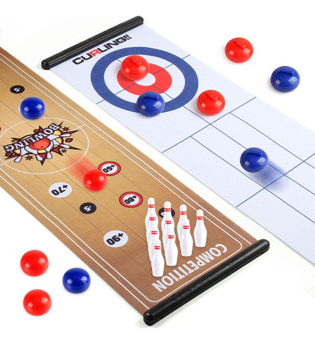 L Juego De Curling Diversión Niños Interacción Primer Juego