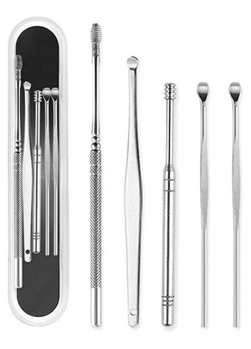 Imagen 1 de 10 de Herramientas Para Limpieza De Oídos Kit Quitar Cera Del Oído