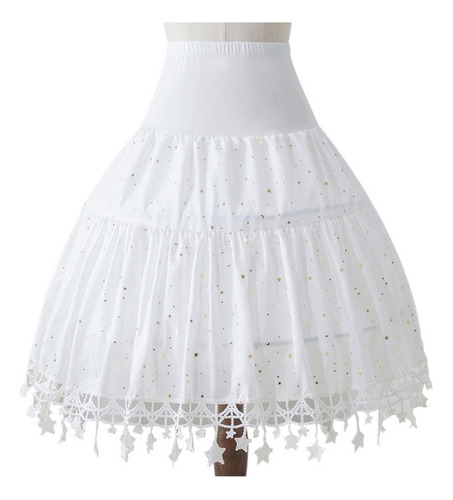 Crinoline Underskirt Anágua Ajustável Saia Cage Short P