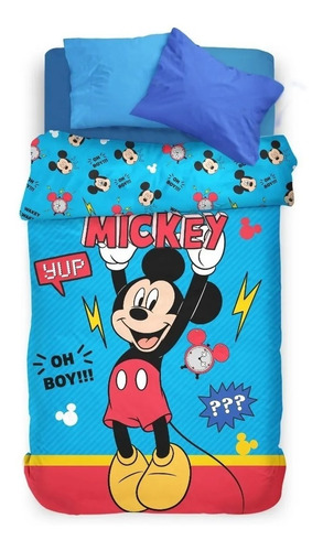 Acolchado Mickey  1 Y 1/2 Plaza Piñata Original 