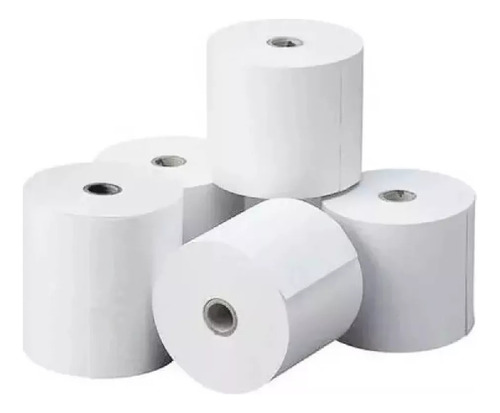 Rollo De Papel Termico Stendy Para Impresion 80mm X 50 Metros Pack X10 Rollos Color Blanco