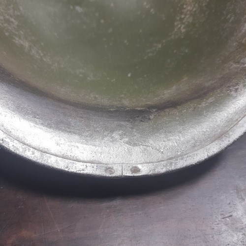 Imagem 9 de 9 de Capacete M1 Antigo Numerado Emenda Dianteira Fecho Flexível