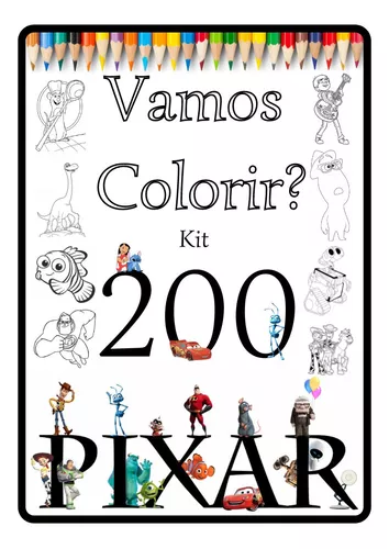 Disney Pixar Desenhos para Colorir (COMPRE 1 GANHE 1)