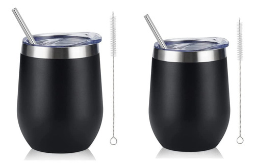 Vaso Térmico Acero Inoxidable Para Whisky Y Cerveza Negro
