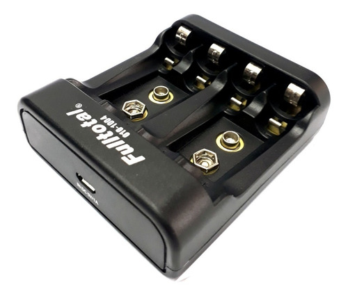 Imagen 3 de 6 de Cargador +2 Baterias 9v Recargables 250ma Carga Micro Usb