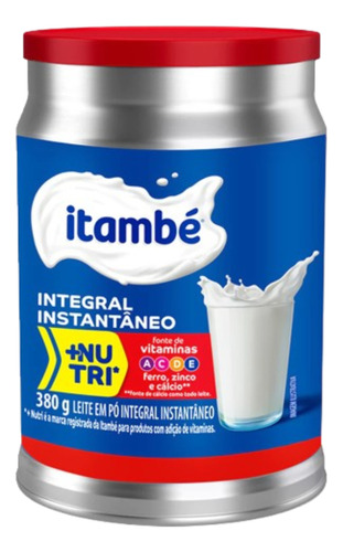 Leite Em Pó Integral Instantâneo + Nutri Itambé 380g