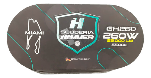 Bombillo Led H4 Miami Scuderia Hammer 52000lm 260w Gh260 