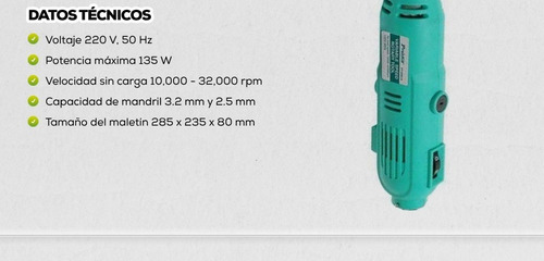 Imagen 9 de 10 de Minitorno Mini Torno 40 Pzs Uso Profesional Proskit Pt-5501i Potente Herramienta Multiuso Con Accesorios Y Kit Completo