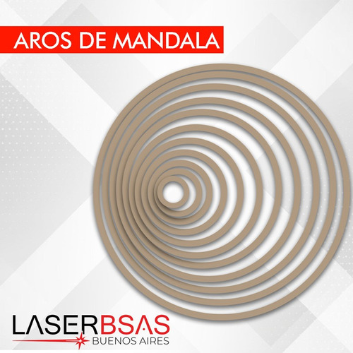 Aros P/atrapasueños 80cm En Mdf 3mm Pack Completo