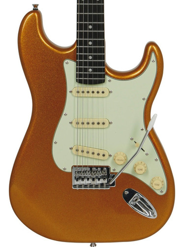 Tagima Tg-500 Guitarra Eléctrica Stratocaster Gold Yellow