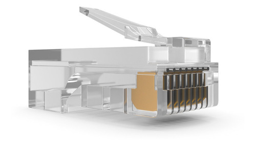 Conectores Rj45 Cat6 Kit 50 Unidades + Capa Protetora Boot