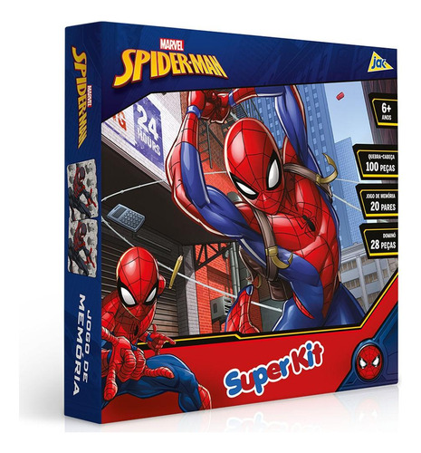 Super Kit Homem Aranha Com 3 Jogos - Toyster