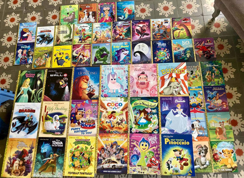 Pack (6) Libros Little Golden Book By Disney [ Pasta Dura ]