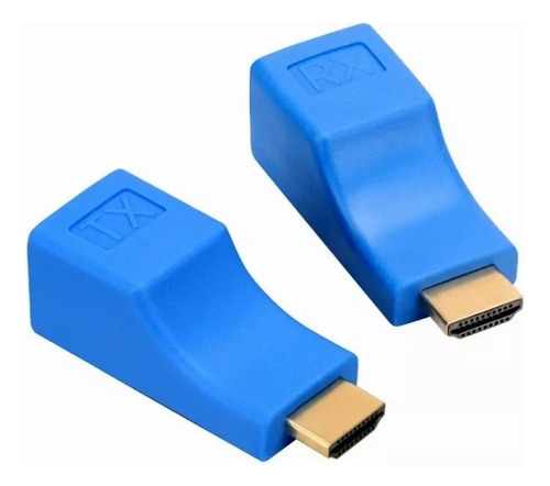 Extensor Hdmi A Hdmi 30m Decuado Para Cable Cat6 Rj45 1080p