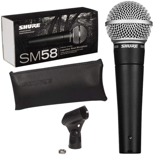 Microfone Bastão Shure Sm58 Lc Sm-58 Mão