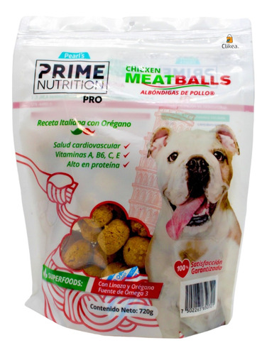 Premios Para Mascotas De Proteina Meatsballs Pearls
