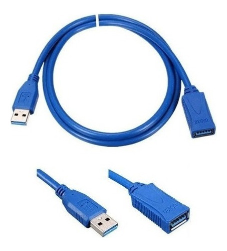 Cable Alargador Usb Macho A Hembra 1.5m Usb 3.0 En Bolsita