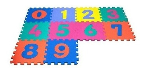 Juego Puzzle Tapete Niños Numeros 0- 9 10 Piezas Fomi