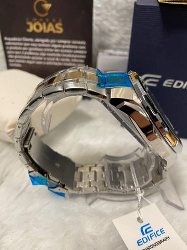 Relógio Casio Masculino Edifice Efr-531d-1a2vudf Completo+nf