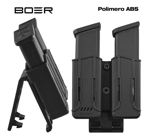 Imagen 5 de 9 de Porta Cargador Doble Táctico Bo4d Boer Molle Universal