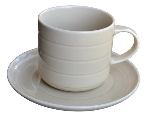 Taza + Plato De Cerámica