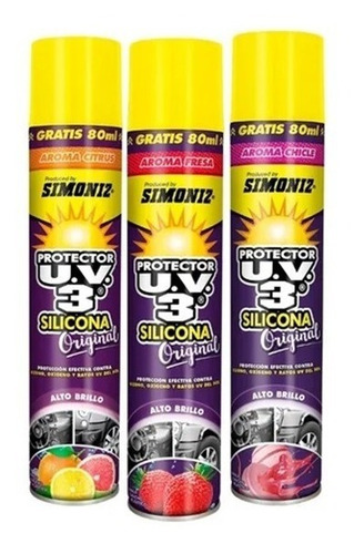 Promocion De Silicona Uv3 Y Abrillantador De Llantas Simoniz