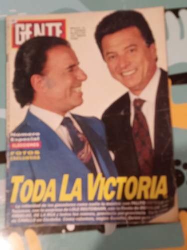 Revista Gente Palito Macri  Rúa  Alfonsín 1991 N1364