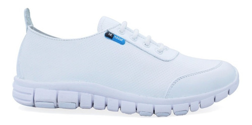 Zapato Tenis Blanco Piel Ultraligero Enfermer Dr Hosue 3017