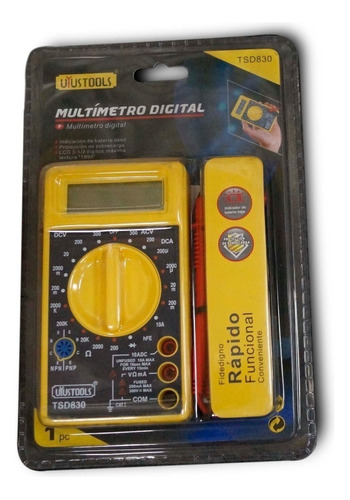 Multimetro Digital Multitester Amperimetro Voltimetro Tester