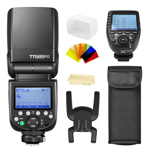 Godox Tt685ii-c Flash Ttl 2.4ghz Gn60 De Alta Velocidad De .