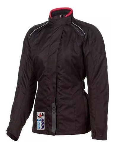 Jm Campera Moto Mujer Nine To One Xena Pro Negra Proteccion