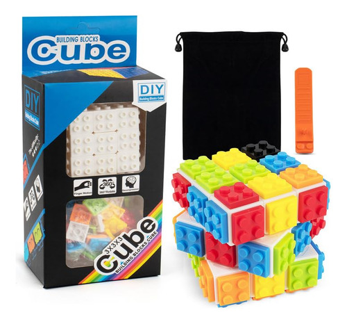 Cubos De Construcción 3x3x3, Juguete De Puzzles 3d Color De La Estructura