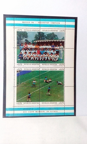Bloques (2) Mexico 86 Arg Campeon 1986 Mint - #206/206b #pc