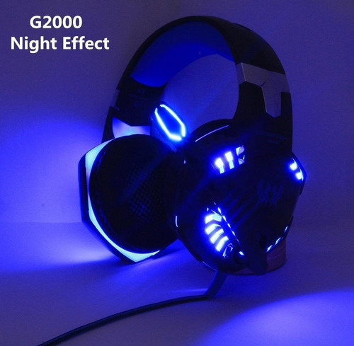 Imagen 5 de 9 de Auriculares Gamer Con Micrófono Y Led