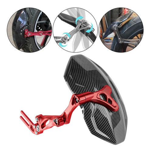 Guardabarros Trasero Para Motocicleta Guardabarros Rojo