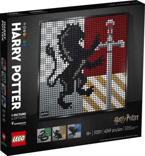 Lego Art Harry Potter Hogwarts Brasões 4249 Peças - 31201