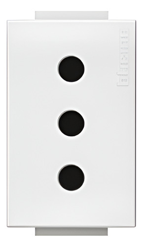 Modulo Enchufe Bticino 2p+t 10a 250v Blanco Nobile