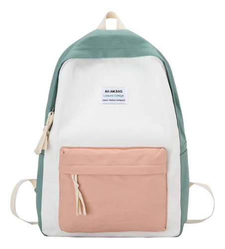 Snoiluo Mochila Simple Para Mujer Escolar Impermeable Casual