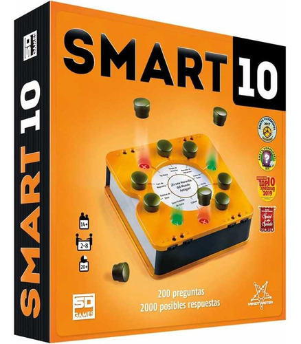 Juego De Mesa De Trivia Smart 10 Clásico Español