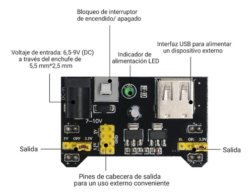 Kit De Componentes Electrónicos Con Protoboard 830 Puntos De Conexión Cable De Placa De Pruebas Cable Y Resistencia Aplicable Para R3 Blanco Electronic Component LONG ZHOU