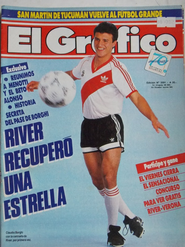 El Gráfico, N° 3591   Revista Fútbol Argentino, Cb